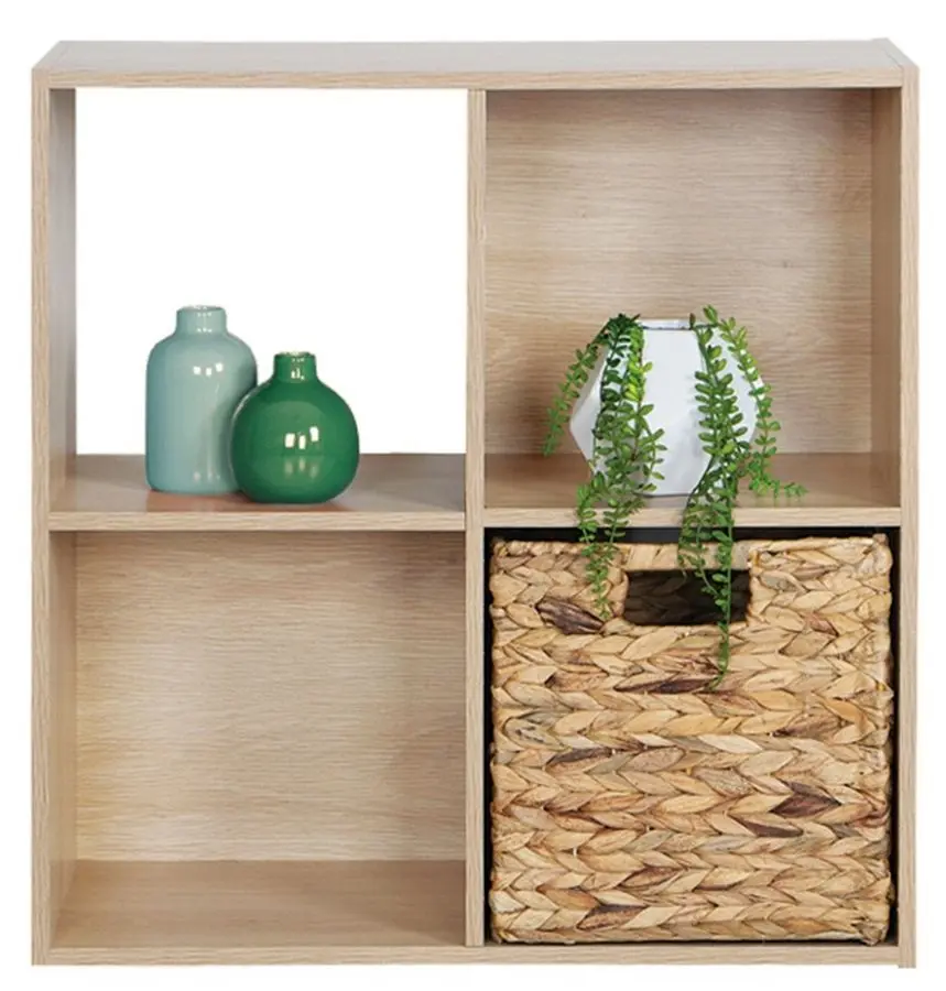 Etajera Mobhaus Preto (Natural Oak)