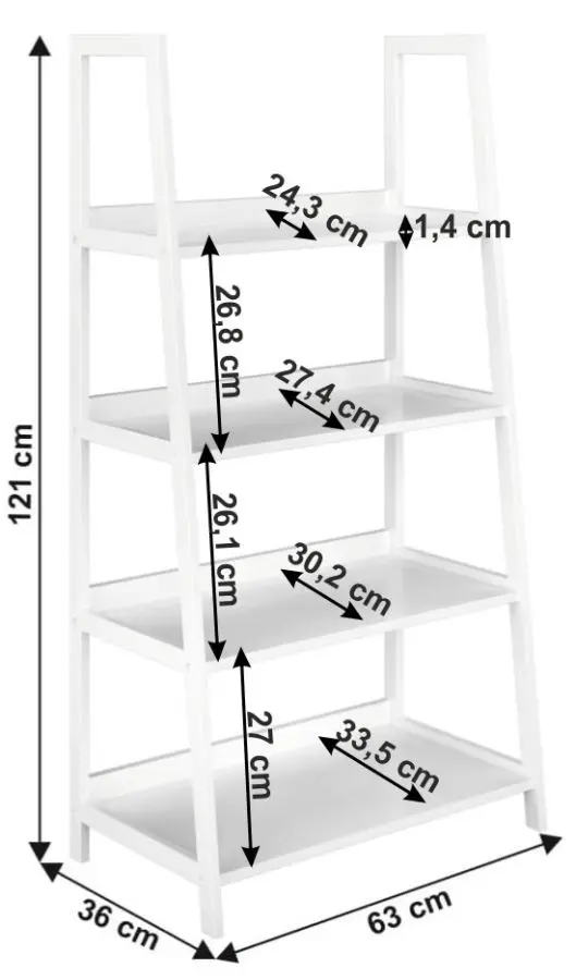 Etajera Mobhaus Reon Typ 2 (White)