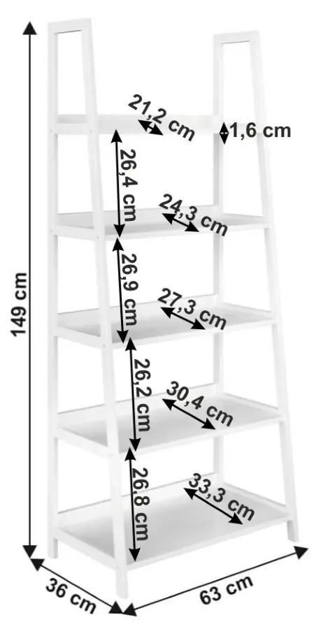 Etajera Mobhaus Reon Typ 3 (White)
