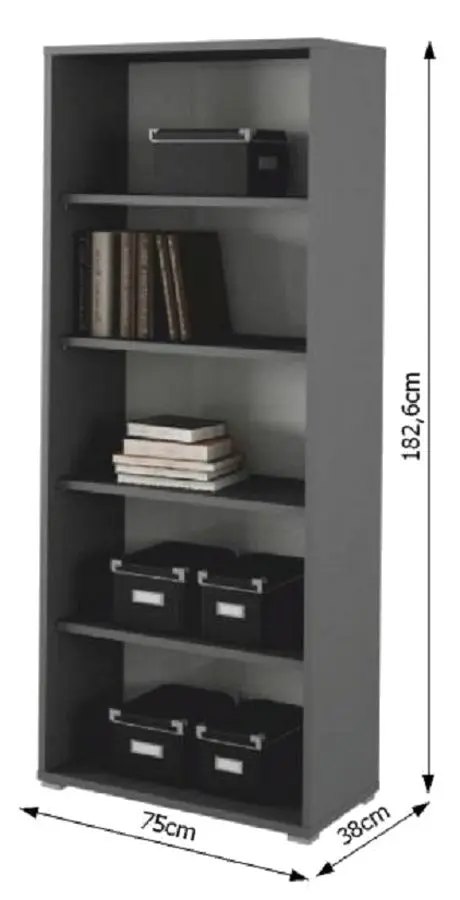 Etajera Tempo Kondela Rioma New Typ 03 (Graphite)