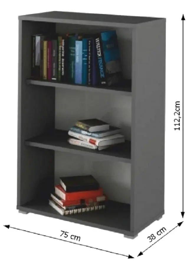 Etajera Tempo Kondela Rioma New Typ 04 (Graphite)