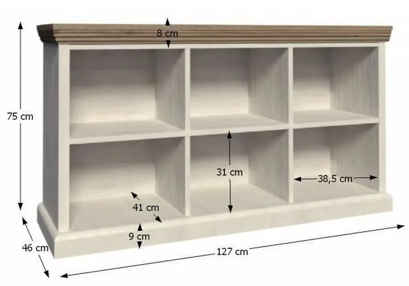 Стеллаж Tempo Kondela Royal RN (Northern Pine/Wild Oak) - 3