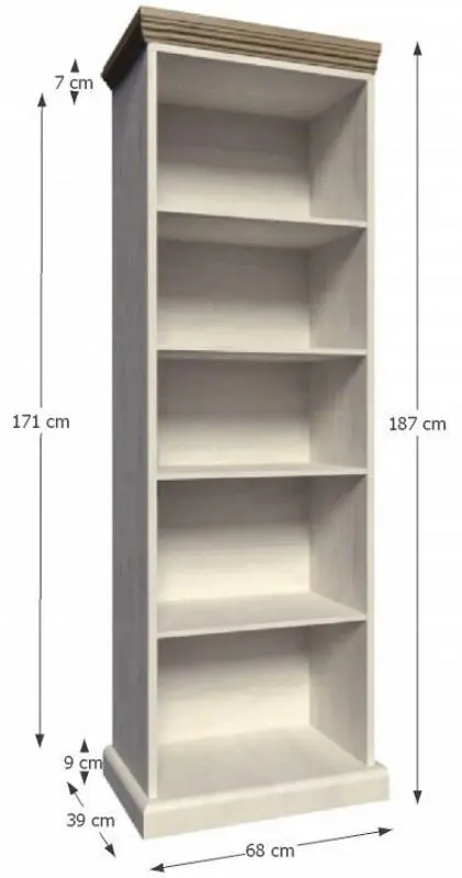 Etajera Tempo Kondela Royal RW (Nothern Pine/Wild Oak)