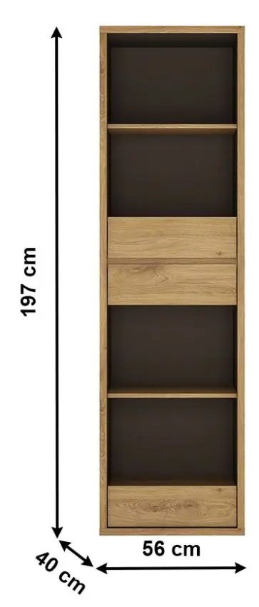Etajera Mobhaus Sheldon Typ 11 (Shetland Oak)