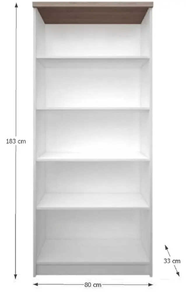 Etajera Tempo Kondela Topty 06 (White/Sonoma Oak)