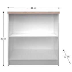 Стеллаж Tempo Kondela Topty 16 (White/Sonoma Oak) Thumb