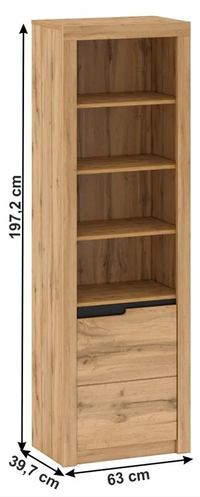Etajera Mobhaus Toronta R1 Right (Wotan Oak) - 3