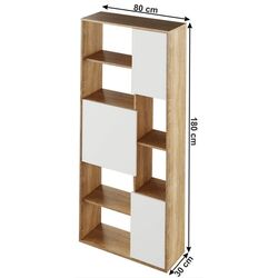 Стеллаж Mobhaus Ulimi (Sonoma Oak/White) Thumb