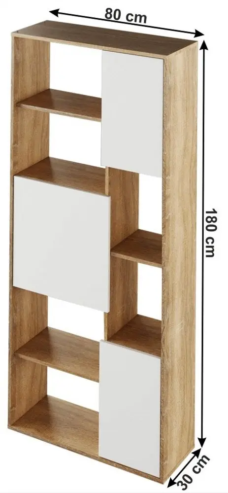 Стеллаж Mobhaus Ulimi (Sonoma Oak/White)