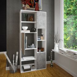 Etajera Mobhaus Ulimi (White/Concrete) Thumb