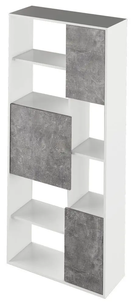 Etajera Mobhaus Ulimi (White/Concrete)