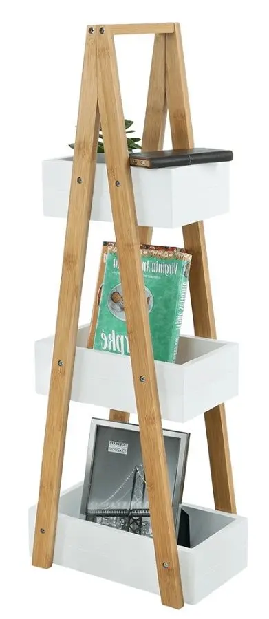 Etajera Mobhaus Vego (Natural/White)