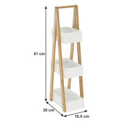 Etajera Mobhaus Vego (Natural/White) Thumb