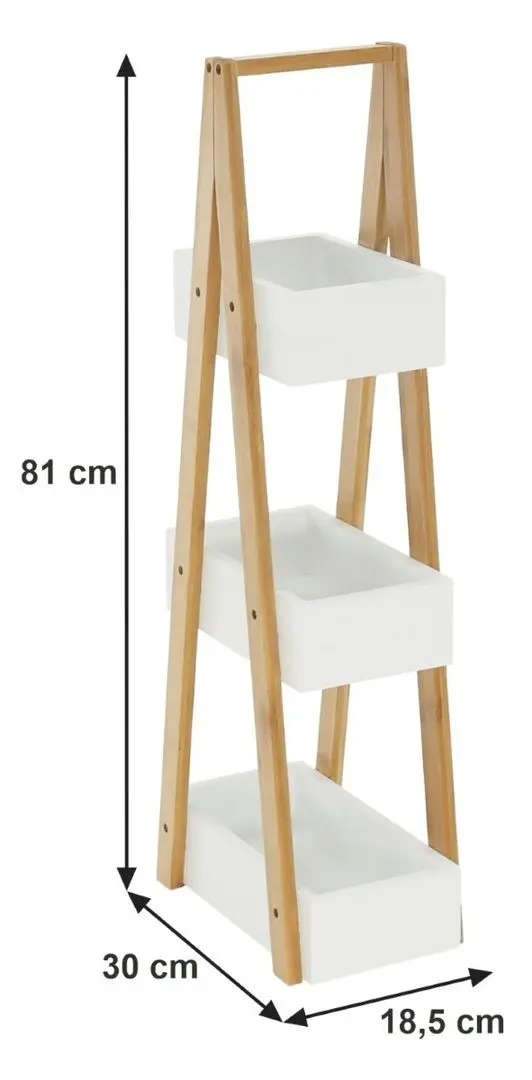 Etajera Mobhaus Vego (Natural/White)