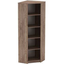 Etajera de colt Mobhaus Johan 2 New 09 (Kraft Dunkel/White)