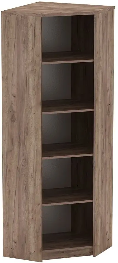 Стеллаж угловой Mobhaus Johan 2 New 09 (Kraft Dunkel/White)