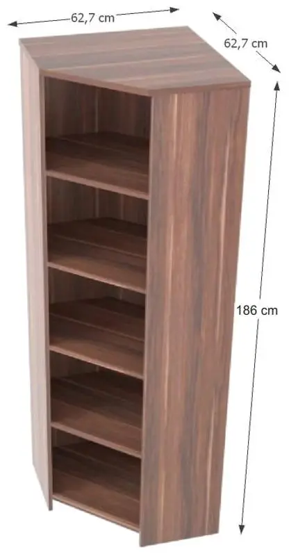 Стеллаж угловой Mobhaus Johan 2 New 10 (Plum) - 2