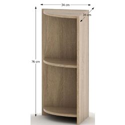 Стеллаж угловой Mobhaus Tempo Asistent New 014 (Sonoma Oak) Thumb