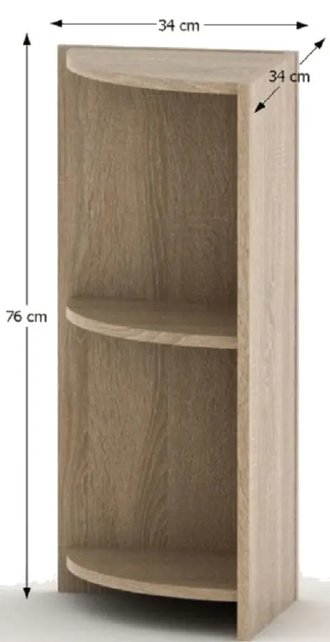 Стеллаж угловой Mobhaus Tempo Asistent New 014 (Sonoma Oak)