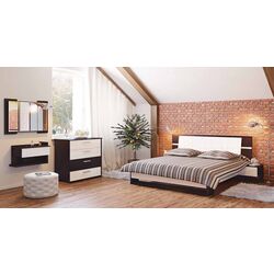 Полка навесная Неман Барселона МН-115-07 (Дуб Ниагара/Белый Глянец) Thumb