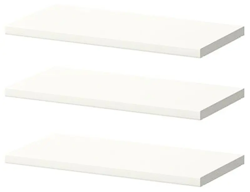 Set de rafturi pentru dulap Олмеко Lyuchiya 33.02 White (înguste)