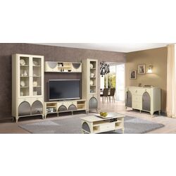 Полка Олмеко Стефани 43.18 (Бежевый/Слоновая Кость Патина) Thumb