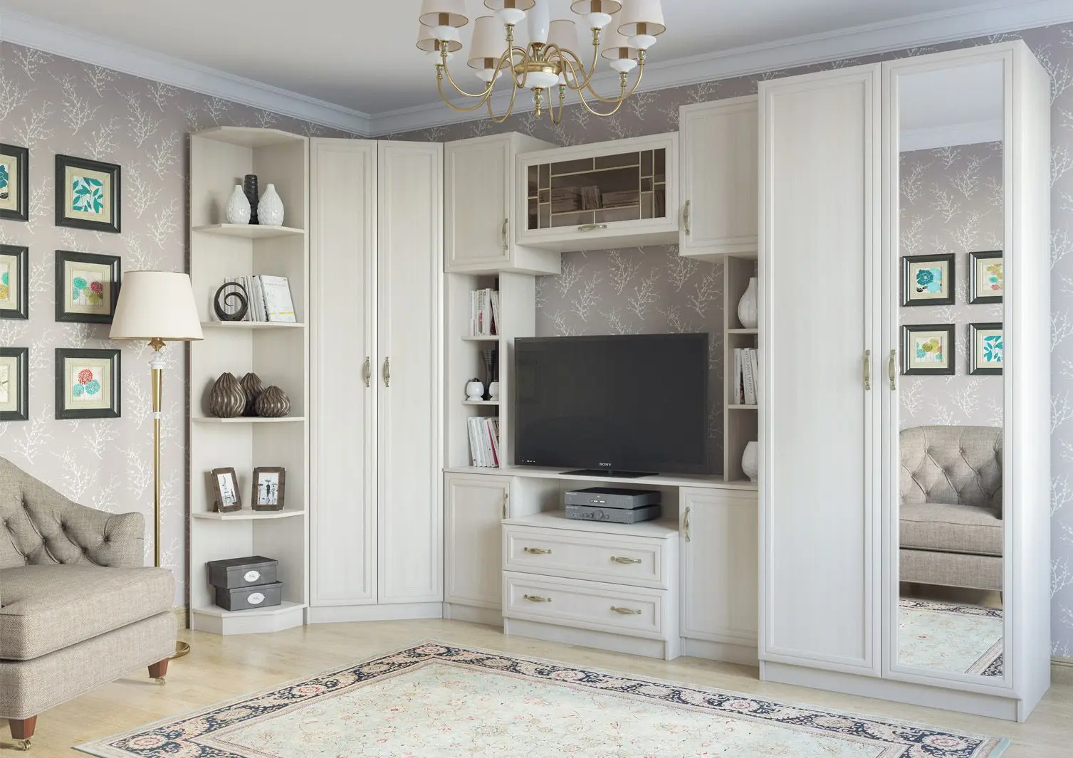 Угловое окончание SV-Mebel Вега Серия №2 ВМ-09 (ДМ-13) (Сосна Карелия) - 5