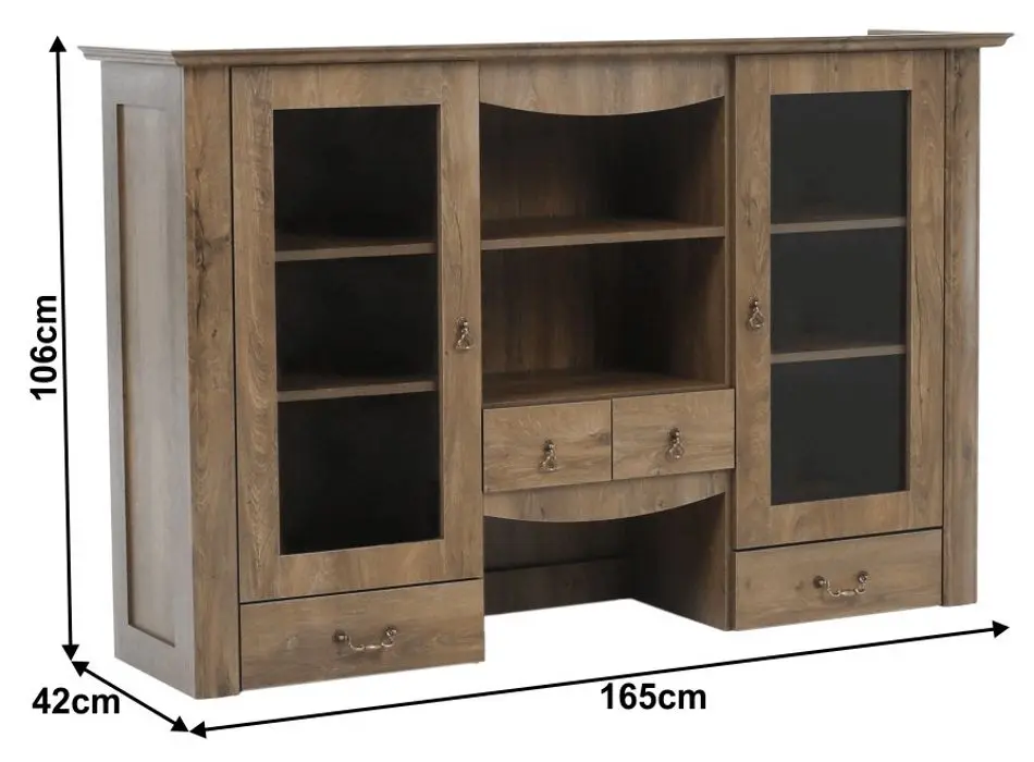 Dulap suprapus Tempo Kondela Vilar DA18 (Lefkas Oak)