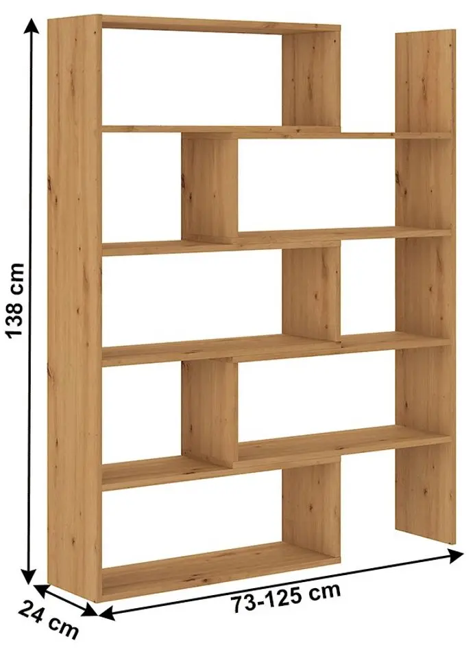 Etajera multifuncţionala Tempo Kondela Kloe II (Artisan Oak)