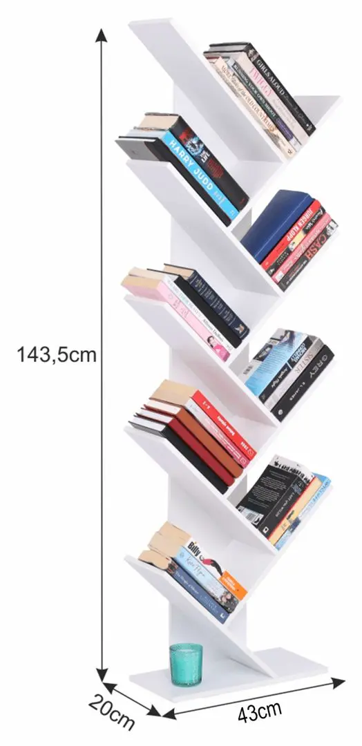 Etajera Tempo Kondela Baki New Typ 1 (White)