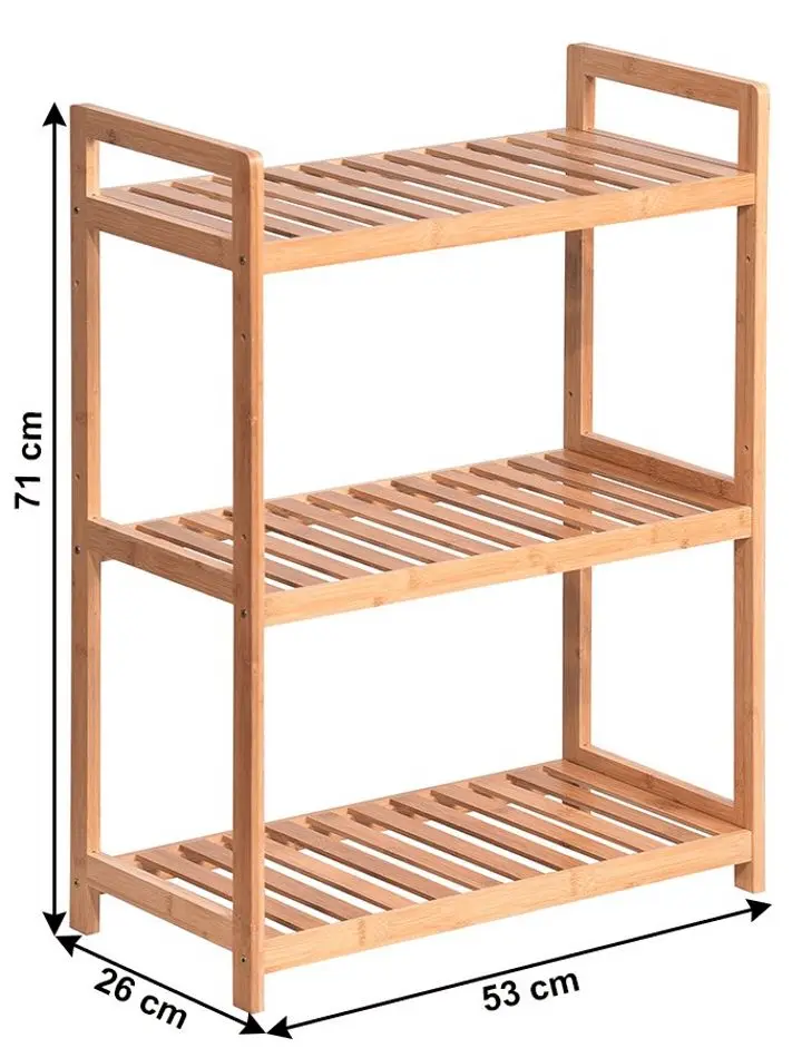 Etajera Tempo Kondela Fiore Typ 1 (Natural Bamboo)