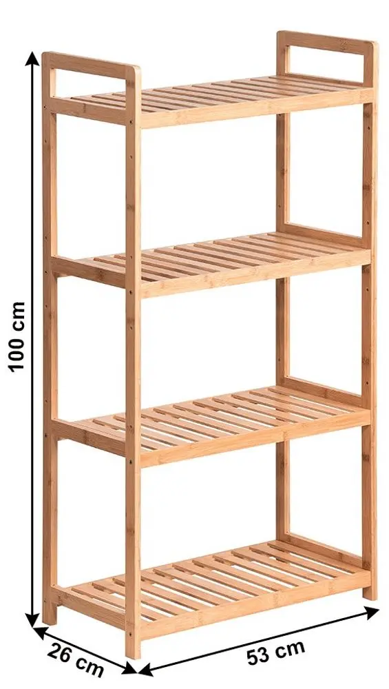 Etajera Tempo Kondela Fiore Typ 2 (Natural Bamboo)