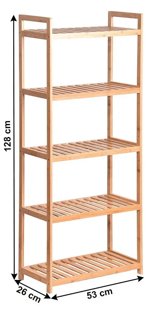 Стеллаж Tempo Kondela Fiore Typ 3 (Natural Bamboo)