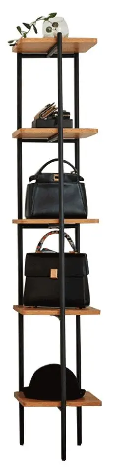 Etajera Tempo Kondela Mulin (Acacia/Black)