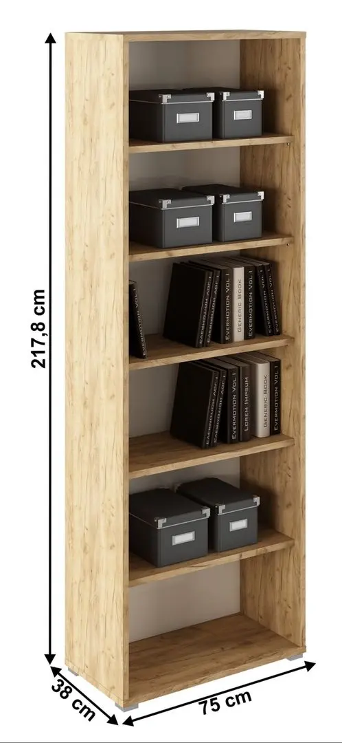 Etajera Tempo Kondela Rioma Typ 01 (Artisan Oak/White)