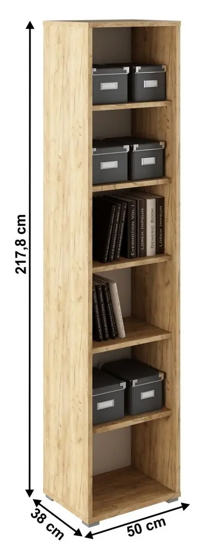 Etajera Tempo Kondela Rioma Typ 02 (Artisan Oak/White)