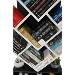 Etajera Tempo Kondela Vevey (White/Black) Thumb