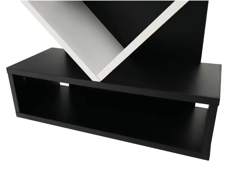 Etajera Tempo Kondela Vevey (White/Black)