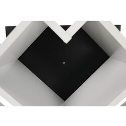 Etajera Tempo Kondela Vevey (White/Black) Thumb