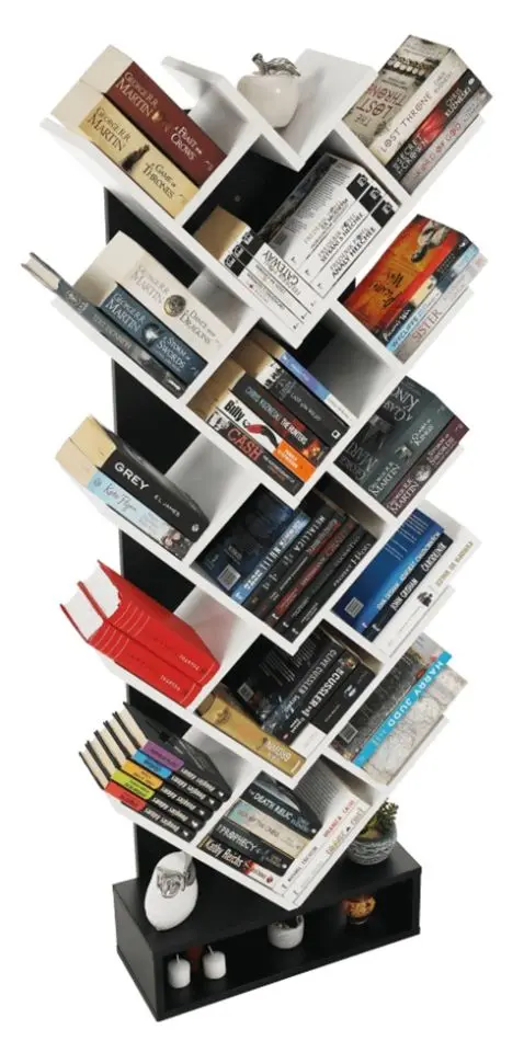 Etajera Tempo Kondela Vevey (White/Black)