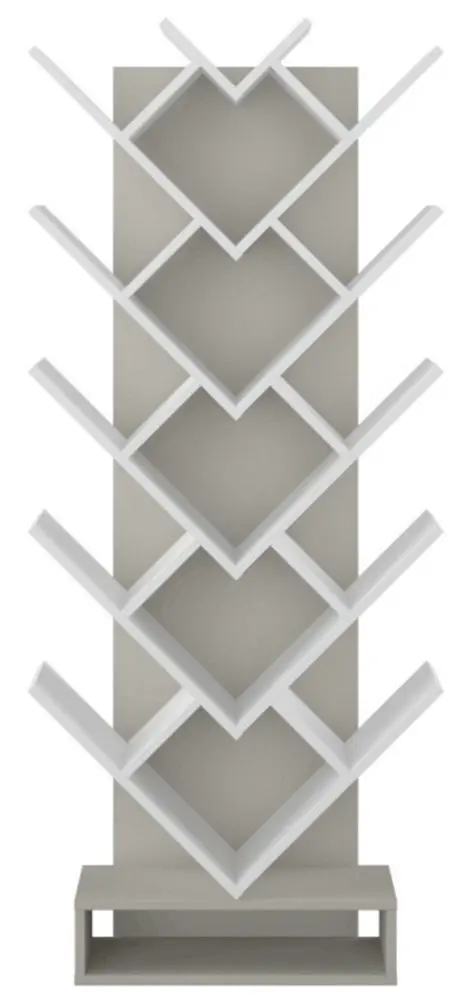 Etajera Tempo Kondela Vevey (White/Gray)