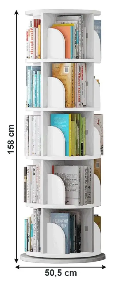 Etajera pivotanta Tempo Kondela Erion Typ 2 (White)