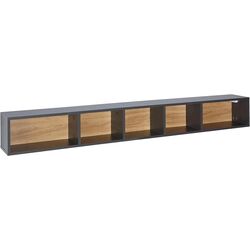 Полка Helvetia Toledo №02 170 (Антрацит/Дуб Грандсон)