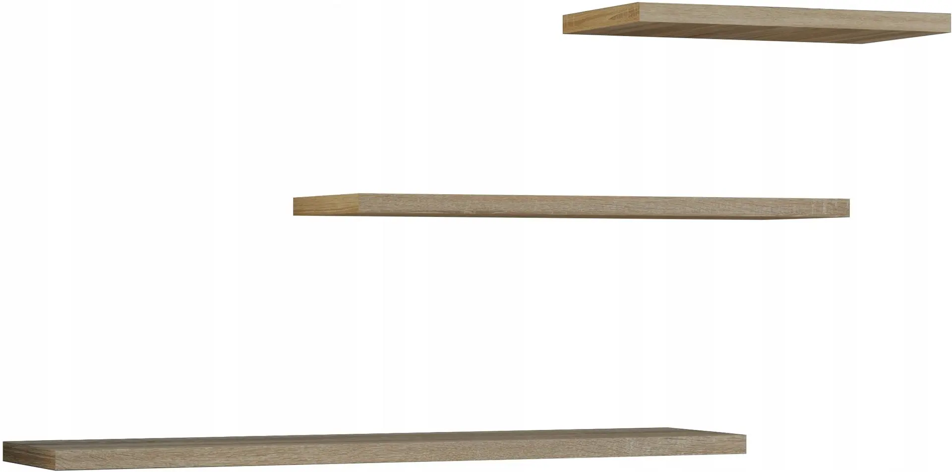 Set de rafturi TopEshop Tobi 3P (Sonoma Oak)