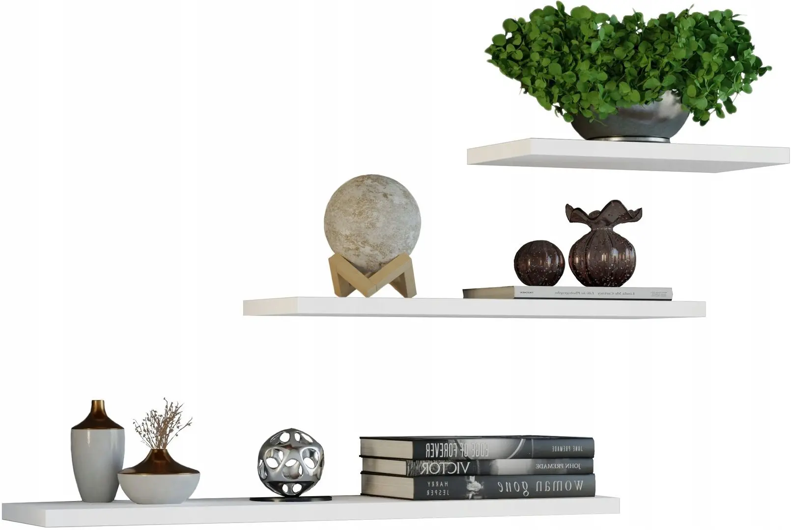 Набор полок TopEshop Tobi 3P (White Matt)