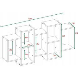 Полка TopEshop Bilbao 7.0 (Artisan Oak) Thumb