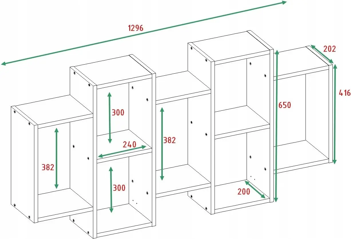 Полка TopEshop Bilbao 7.0 (Artisan Oak)