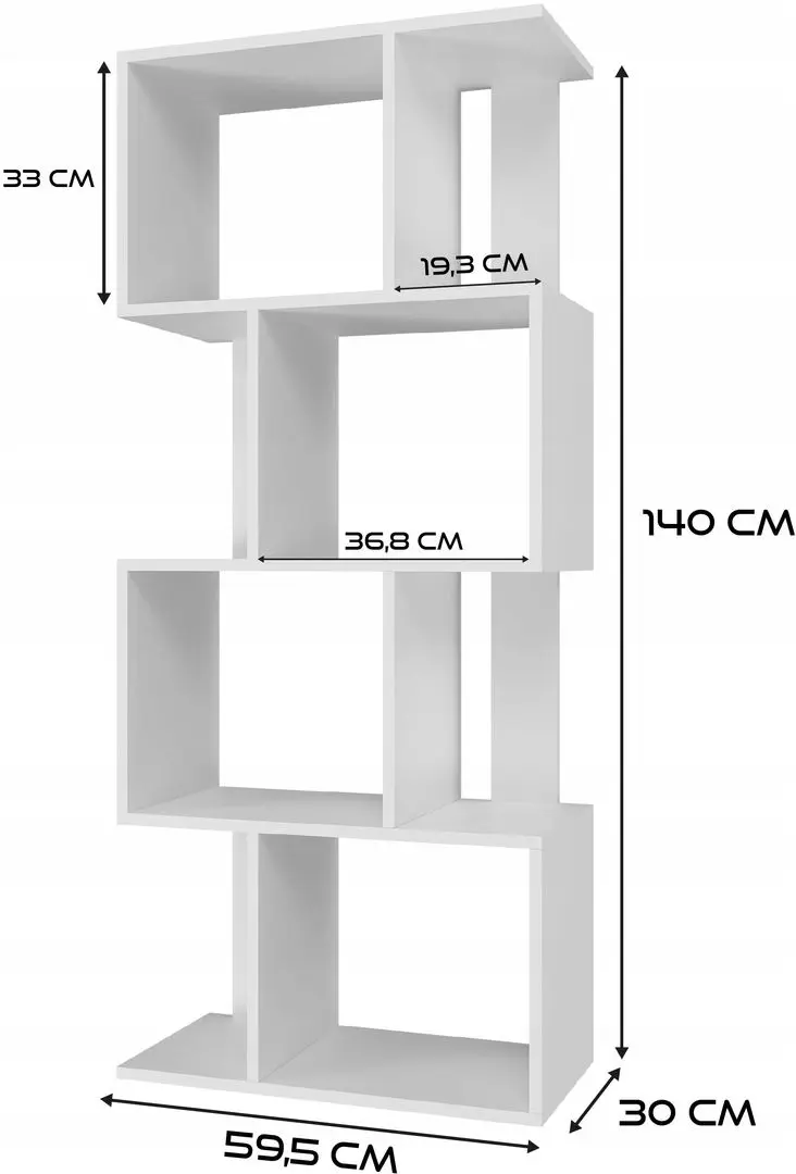 Etajera TopEshop Fiesta 4P (White Matt)