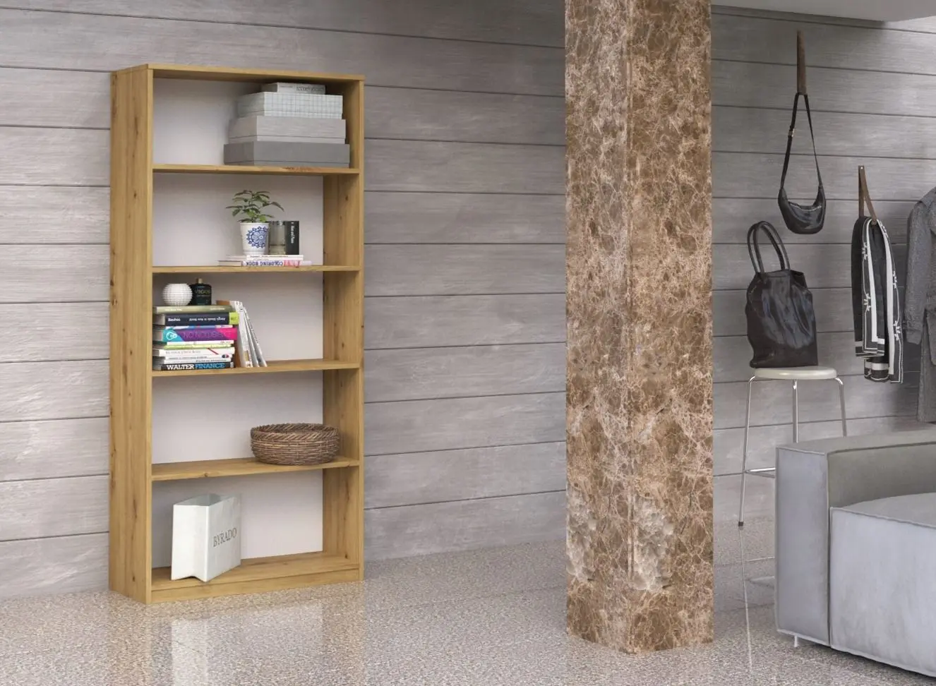 Etajera TopEshop R-80 (Artisan Oak)