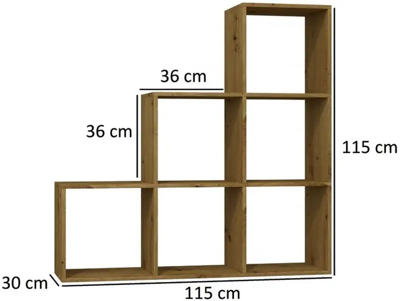 Etajera TopEshop Step RS-30 (Artisan Oak)